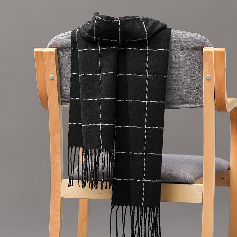Warm Cashmere plaid scarf - Try Modest Limited