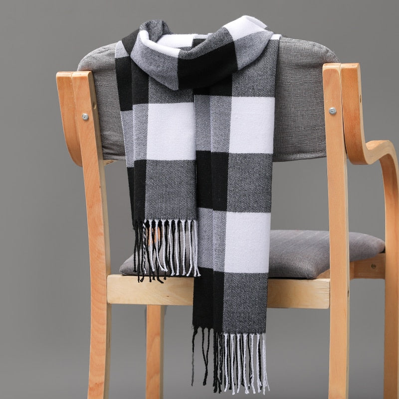 Warm Cashmere plaid scarf - Try Modest Limited
