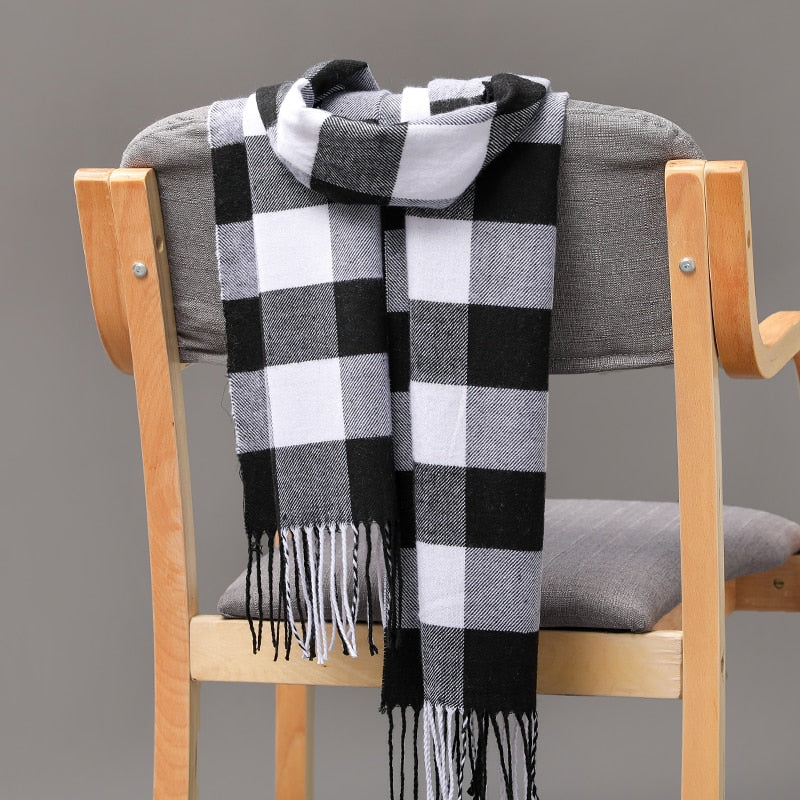 Warm Cashmere plaid scarf - Try Modest Limited