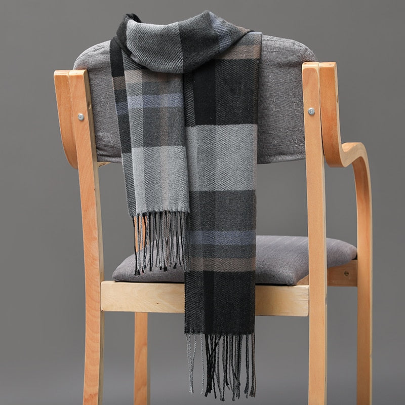 Warm Cashmere plaid scarf - Try Modest Limited