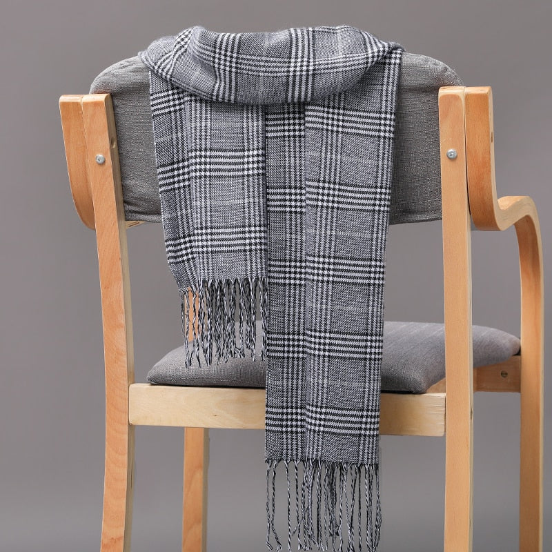 Warm Cashmere plaid scarf - Try Modest Limited