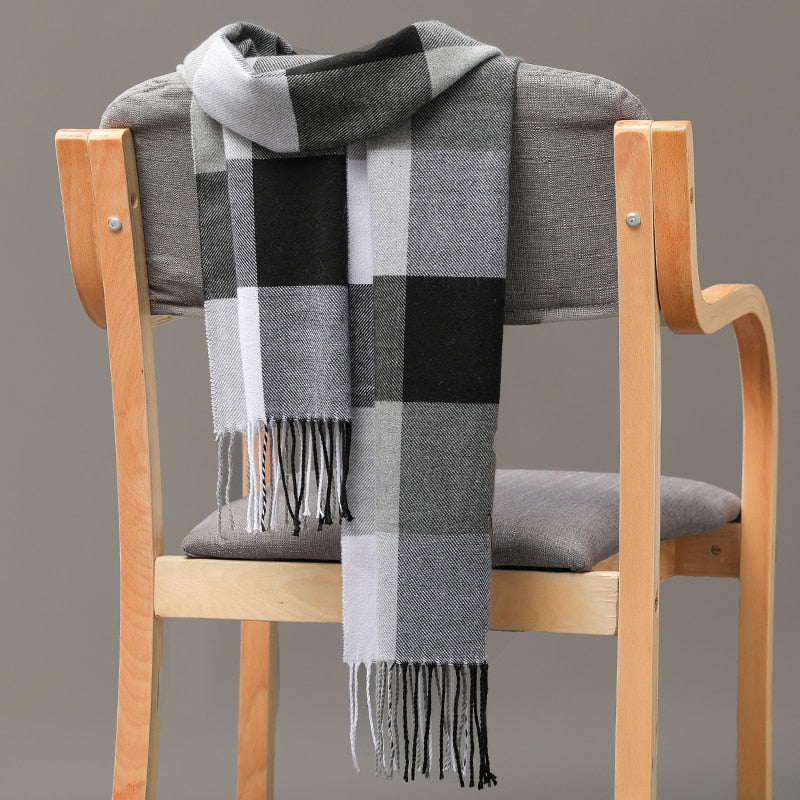 Warm Cashmere plaid scarf - Try Modest Limited