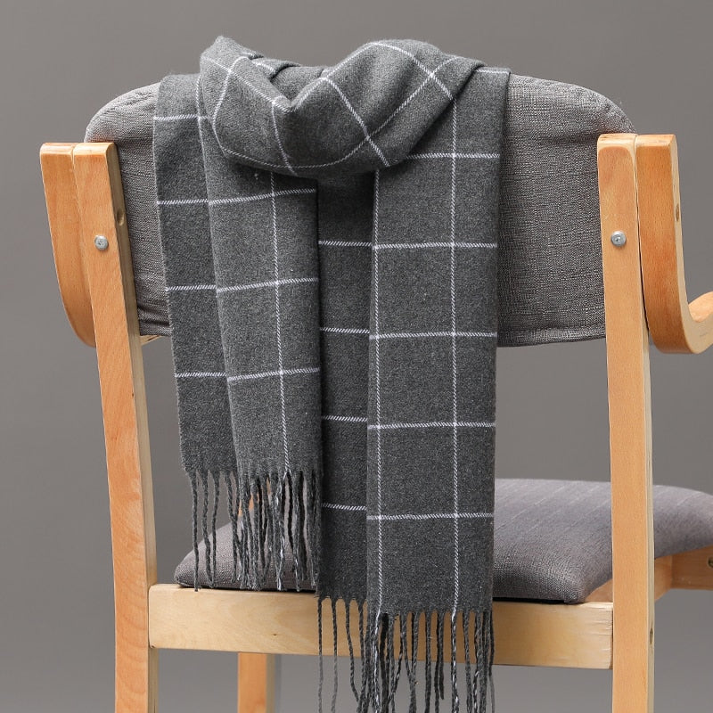 Warm Cashmere plaid scarf - Try Modest Limited