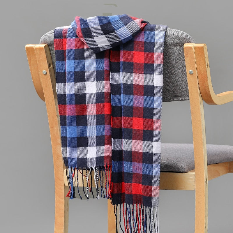 Warm Cashmere plaid scarf - Try Modest Limited