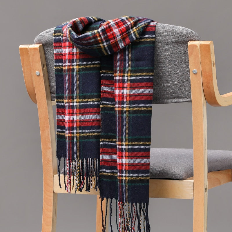 Warm Cashmere plaid scarf - Try Modest Limited