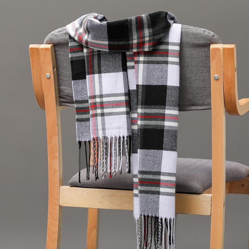 Warm Cashmere plaid scarf - Try Modest Limited