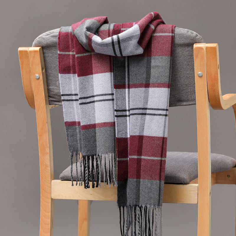 Warm Cashmere plaid scarf - Try Modest Limited