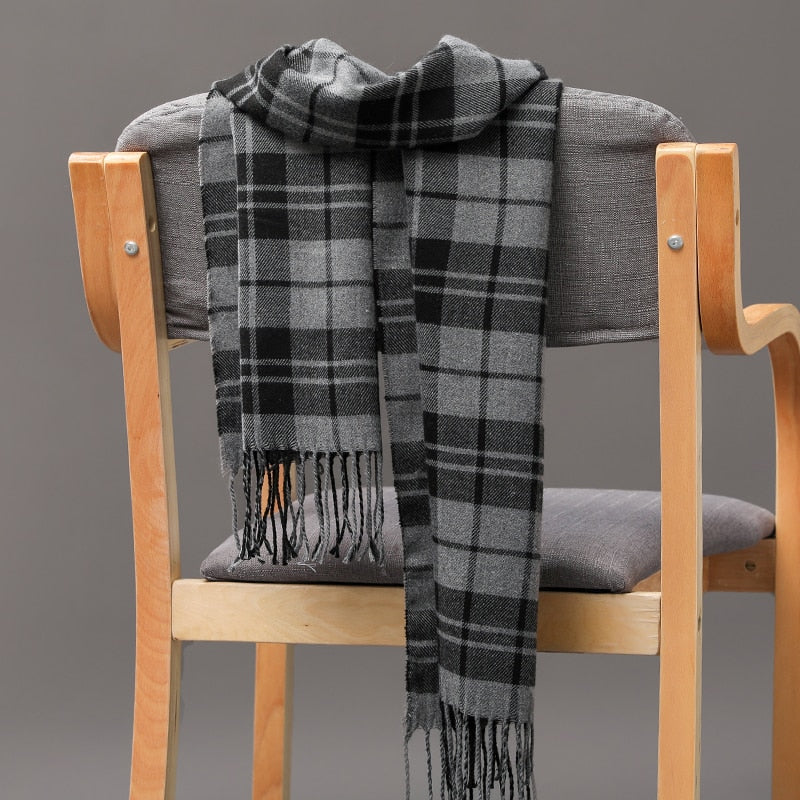Warm Cashmere plaid scarf - Try Modest Limited