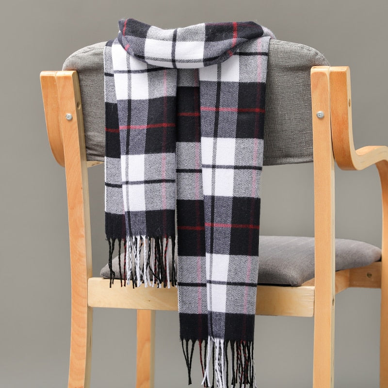Warm Cashmere plaid scarf - Try Modest Limited