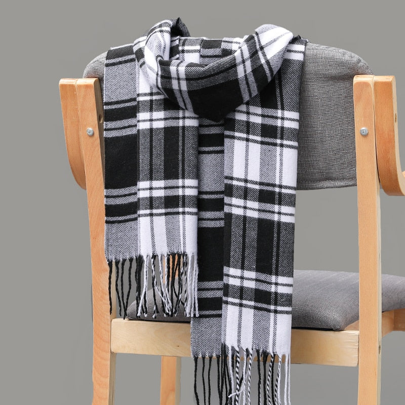 Warm Cashmere plaid scarf - Try Modest Limited