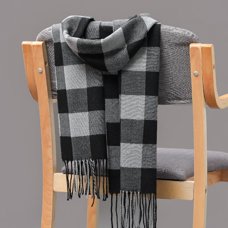 Warm Cashmere plaid scarf - Try Modest Limited