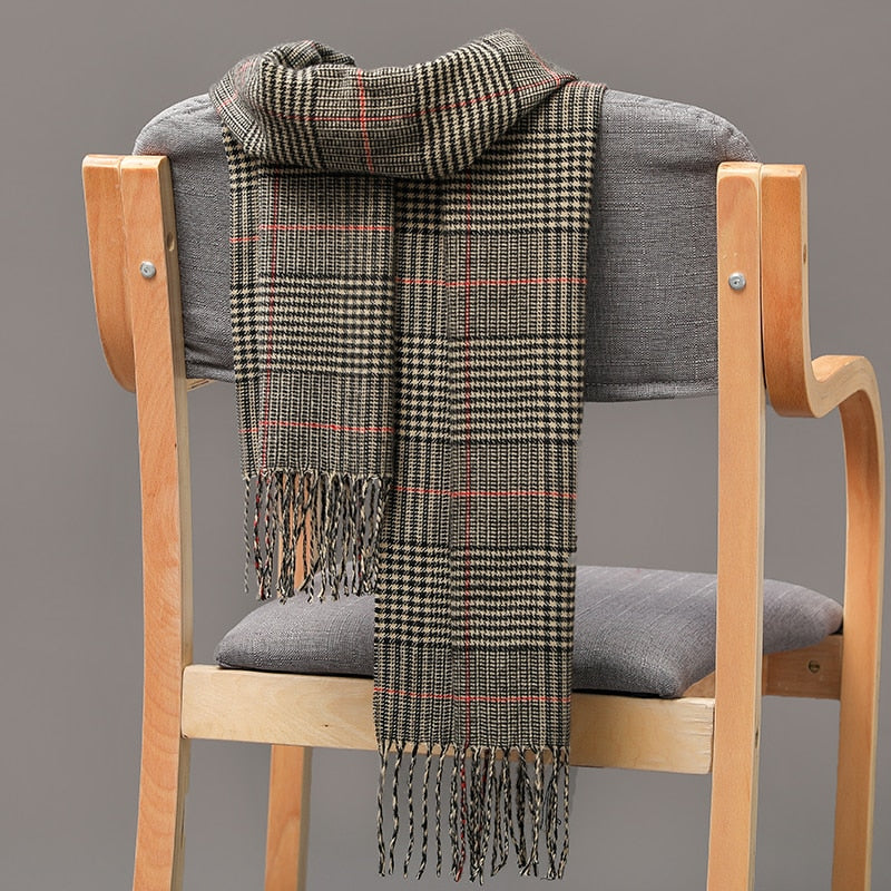 Warm Cashmere plaid scarf - Try Modest Limited