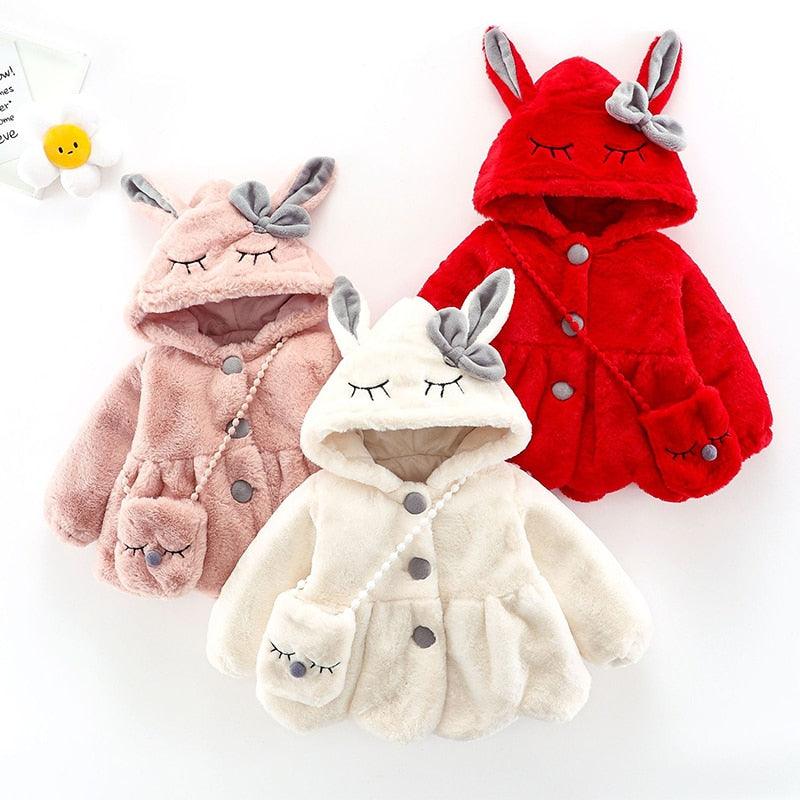 Winter Warm Hooded Rabbit Jacket - Try Modest Limited