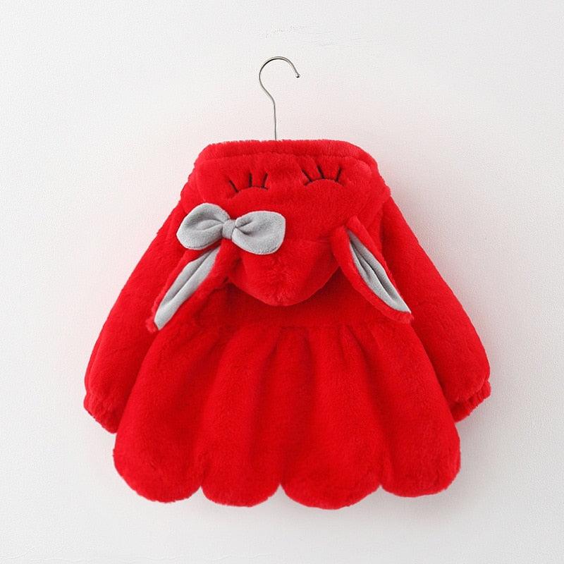 Winter Warm Hooded Rabbit Jacket - Try Modest Limited