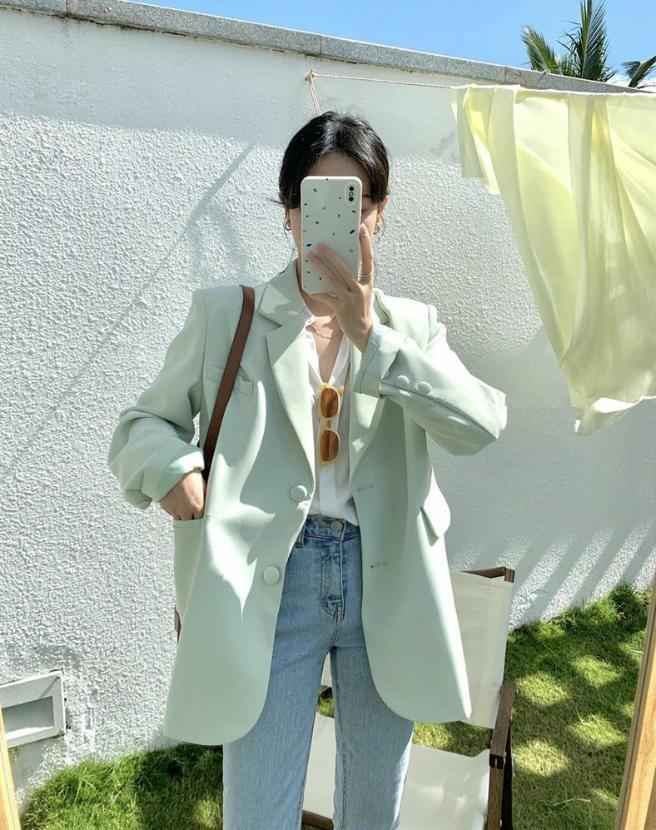 Women Everyday Casual Loose suit jacket - Try Modest Limited