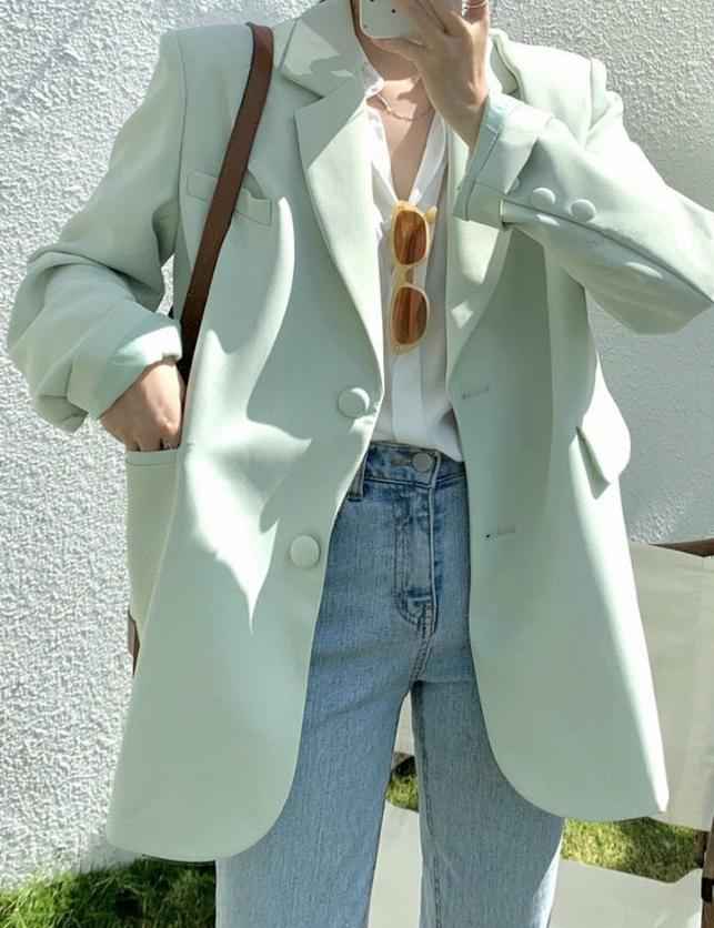 Women Everyday Casual Loose suit jacket - Try Modest Limited
