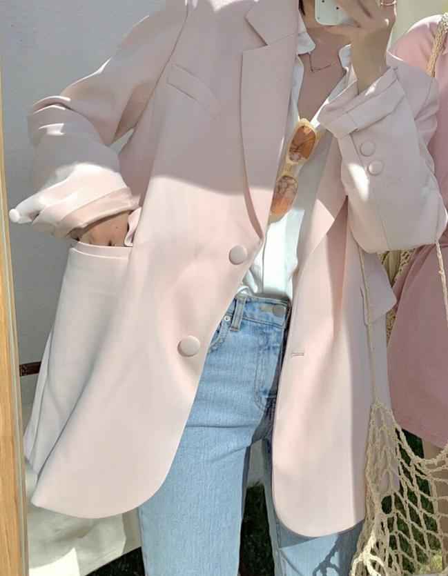 Women Everyday Casual Loose suit jacket - Try Modest Limited