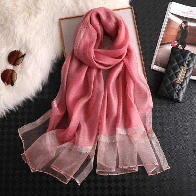 Women's Fashionable Silky Evening scarf/Wrap - Try Modest Limited 