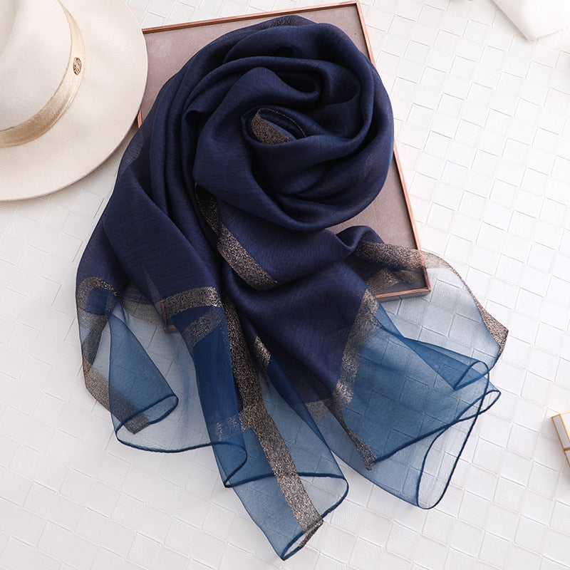 Women's Fashionable Silky Evening scarf/Wrap - Try Modest Limited 