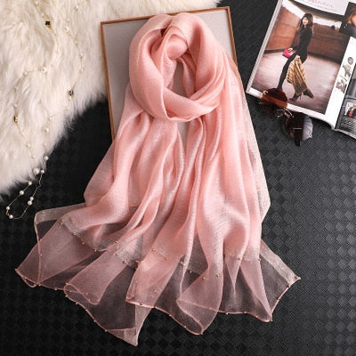 Women's Fashionable Silky Evening scarf/Wrap - Try Modest Limited 