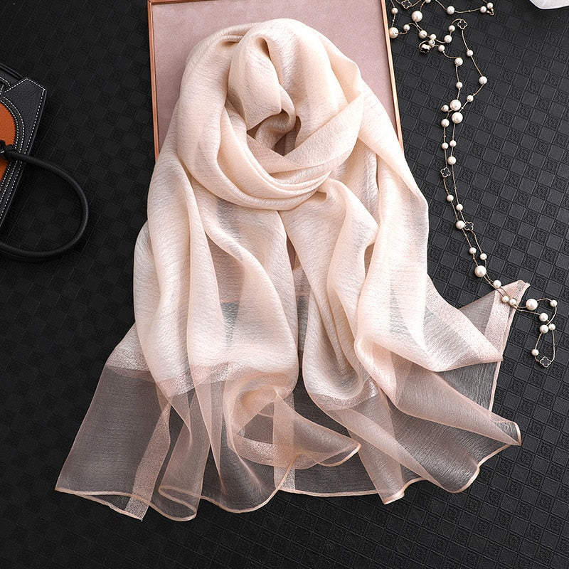 Women's Fashionable Silky Evening scarf/Wrap - Try Modest Limited 