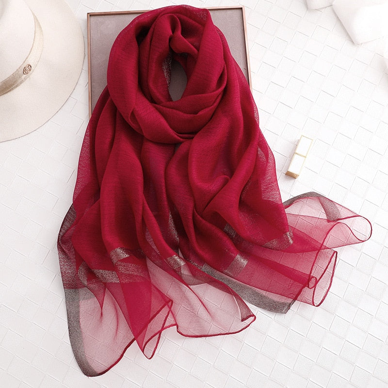 Women's Fashionable Silky Evening scarf/Wrap - Try Modest Limited 