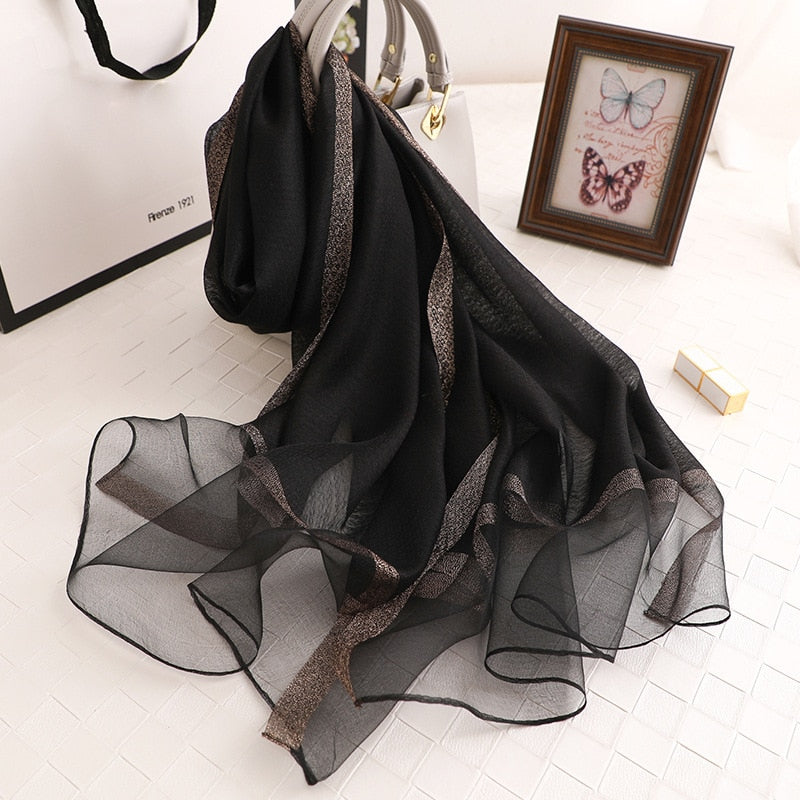 Women's Fashionable Silky Evening scarf/Wrap - Try Modest Limited 