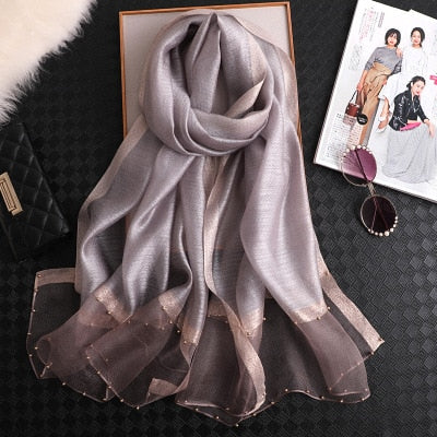 Women's Fashionable Silky Evening scarf/Wrap - Try Modest Limited