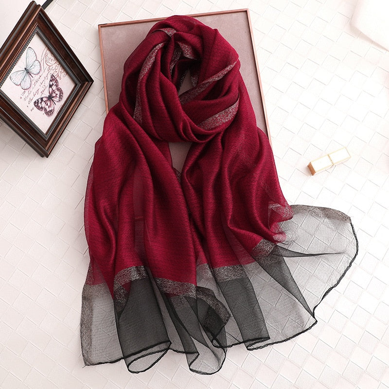 Women's Fashionable Silky Evening scarf/Wrap - Try Modest Limited 