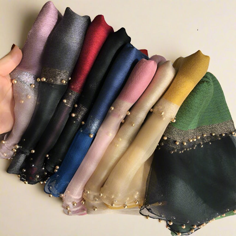 Women's Fashionable Silky Evening scarf/Wrap - Try Modest Limited