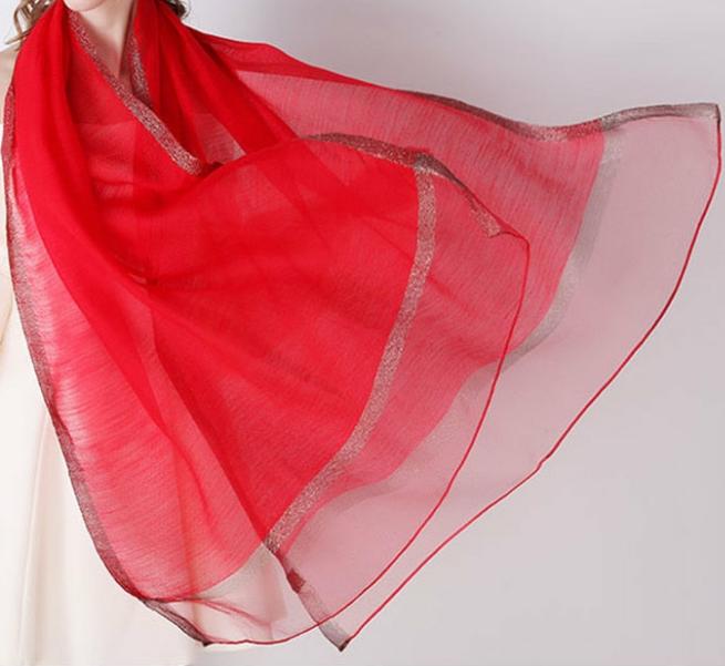 Women's Fashionable Silky Evening scarf/Wrap - Try Modest Limited 