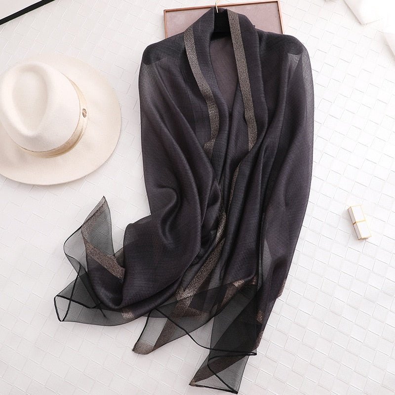 Women's Fashionable Silky Evening scarf/Wrap - Try Modest Limited 