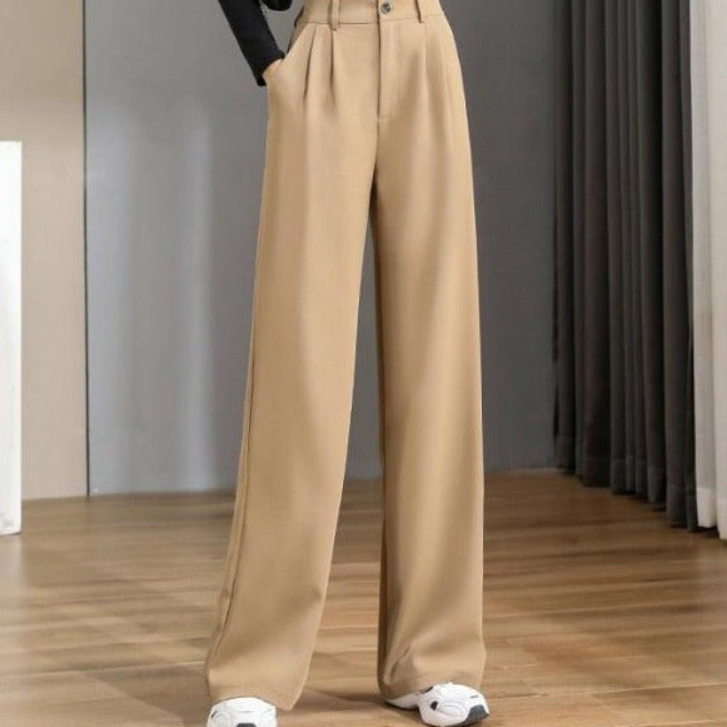 High Waist -Wide Leg Pants Try Modest