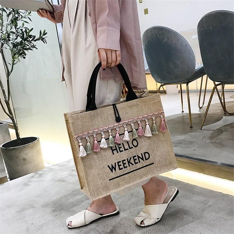 Women's Summer Beach Bags Handbags - Try Modest Limited