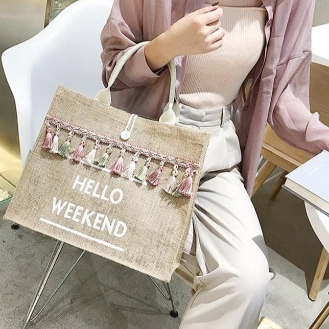 Women's Summer Beach Bags Handbags - Try Modest Limited 