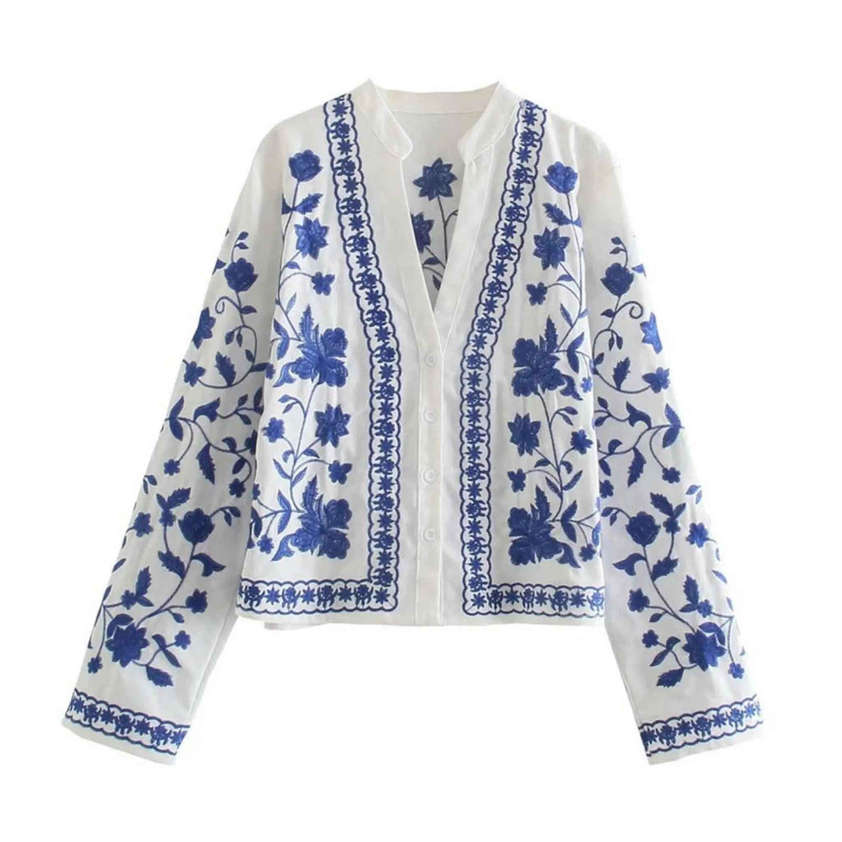 Women's beautiful Embroidered cotton jacket - Try Modest Limited