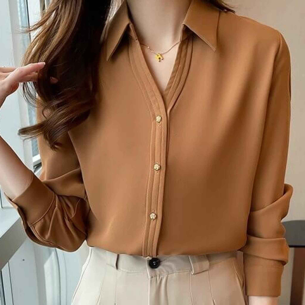 Worthy - long sleeves and V-Neck shirt & Tops - Try Modest Limited