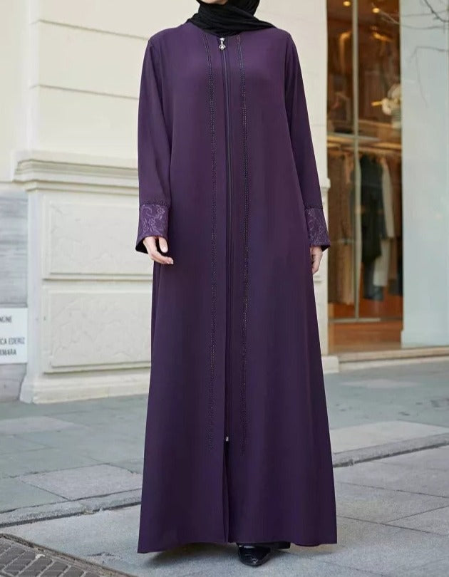 Zipped turkish abaya by try modest