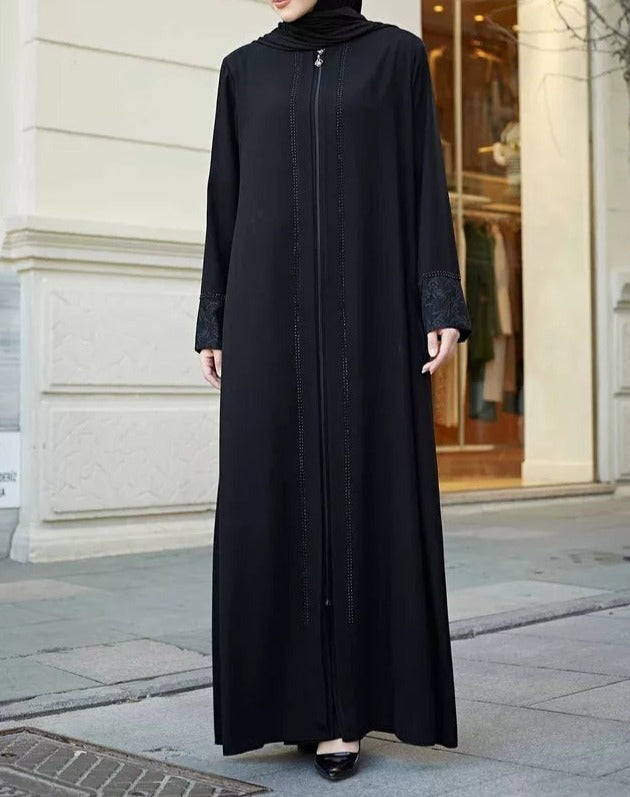 Zipped turkish abaya by try modest