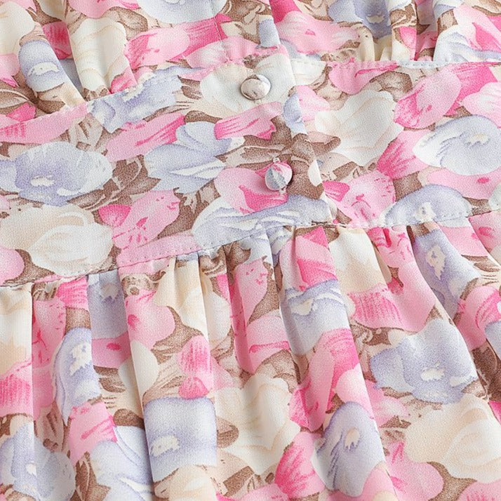 Blossom-Pink chiffon dress Try Modest Limited 