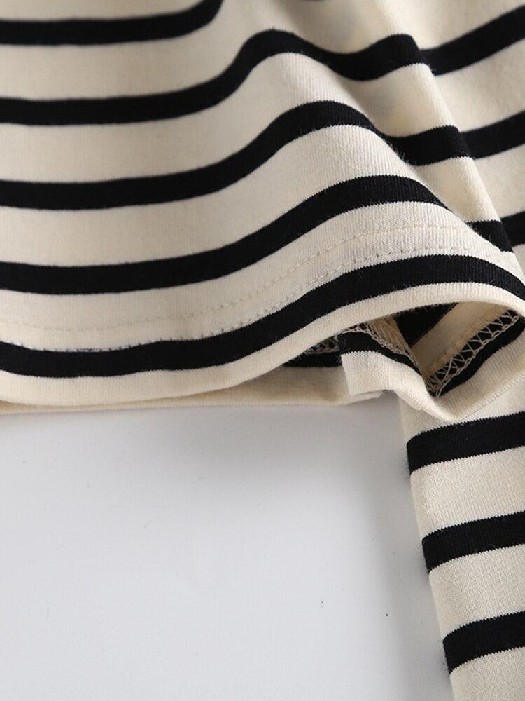 Pocket Striped Dress Try Modest