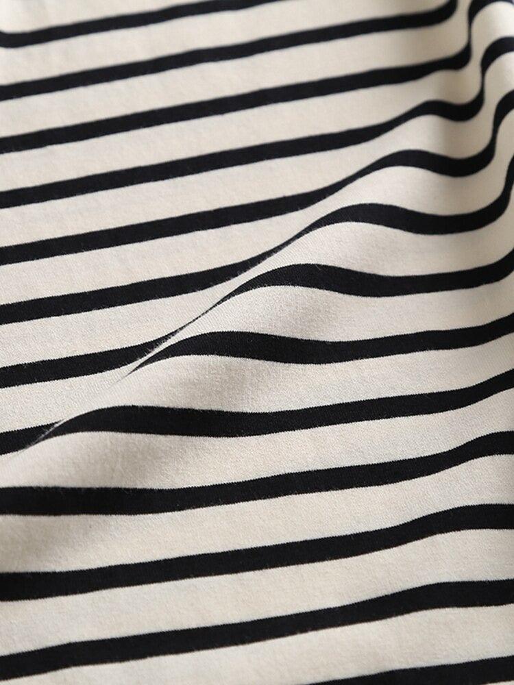 Pocket Striped Dress Try Modest
