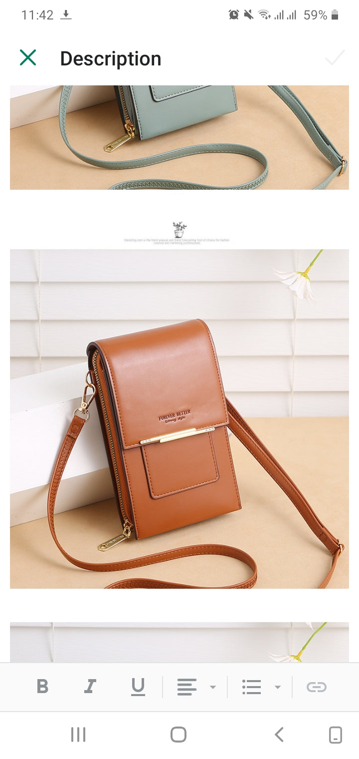 Crossbody mobile phone bag - Try Modest Limited 