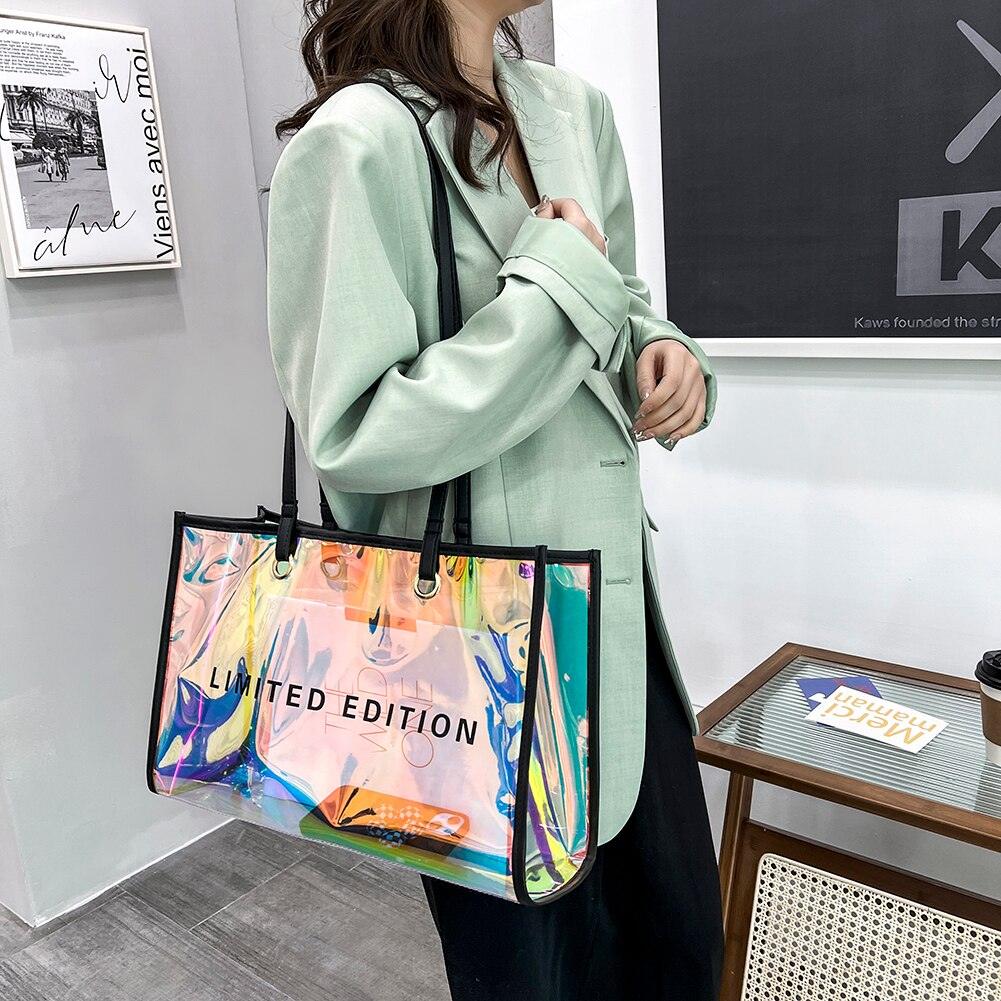 Fashion Transparent PVC Handbag for Women - Try Modest Limited 
