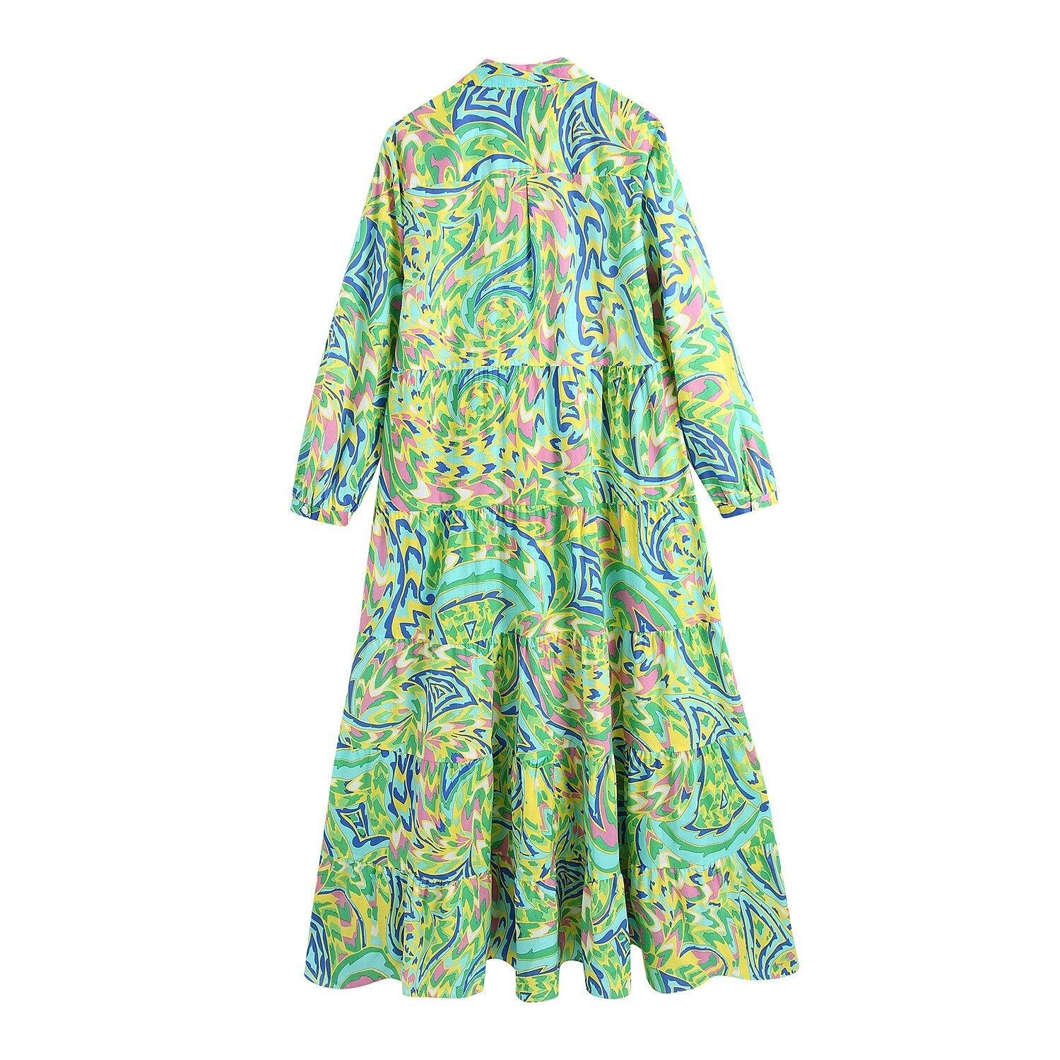 Feel Bright - Floral long sleeve dress Try Modest