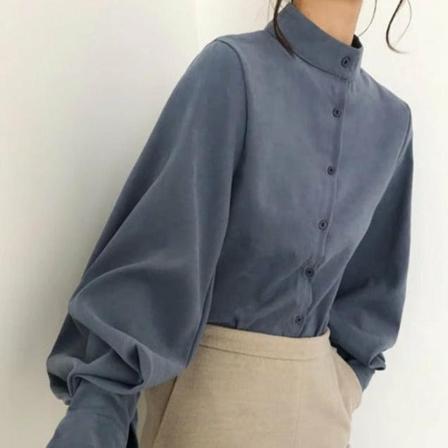 Lantern- Long sleeve blouse shirt Try Modest