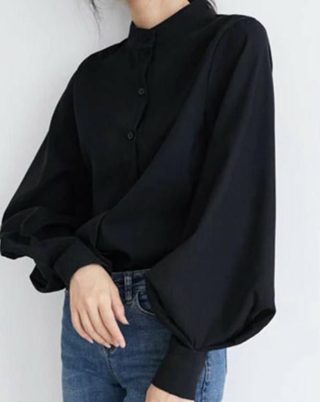 Lantern- Long sleeve blouse shirt Try Modest