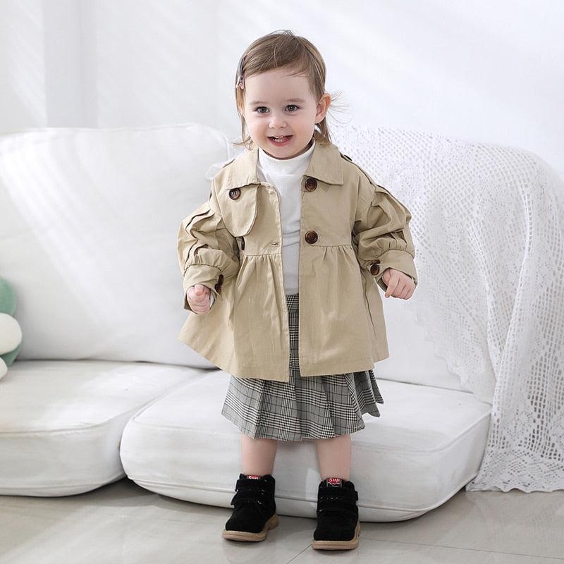 Trench coat/jacket with belt for babies - Try Modest Limited 