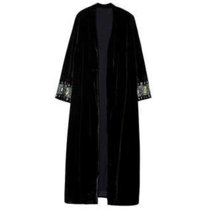 Velvet kimono coat - Try Modest Limited 