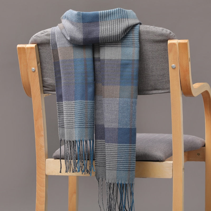Warm Cashmere plaid scarf - Try Modest Limited 